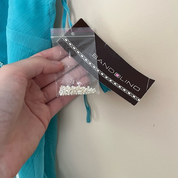 NWT Bandolino Beaded Embroidered Sleeveless Blouse - Picture 7 of 13